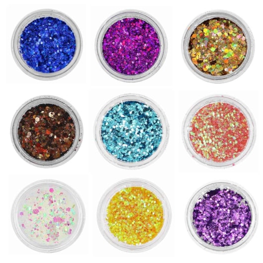 Mix de Glitter ultra holográfico caramelo Cobre 1g para unhas