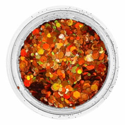 Mix de Glitter ultra holográfico caramelo Cobre 1g