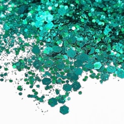 Mix de glitter Verde esmeralda Luxo Mix da Jo Hexa 1,5g Mix de glitter Verde esmeralda Luxo Mix da Jo Hexa 1,5g
