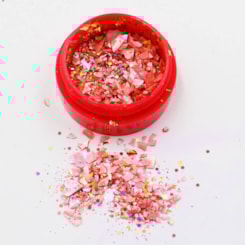 Mix Madre Pérola Rosa Claro com Foil Dourado Mix Madre Pérola Rosa Claro com Foil Dourado