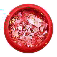 Mix Madre Pérola Rosa Claro com Foil Dourado Mix Madre Pérola Rosa Claro com Foil Dourado