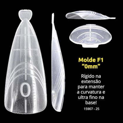 Molde F1 0mm Almond 12 tamanhos 25