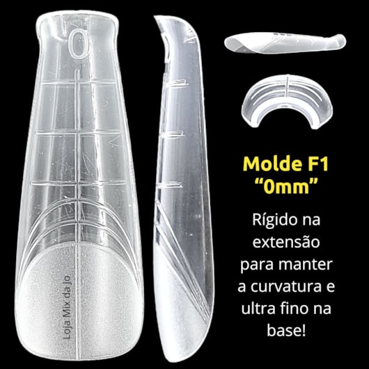 Molde F1 0mm Bailarina 12 tamanhos 31 para unhas