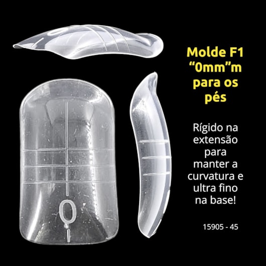 Molde F1 0mm para os pés 51 para unhas