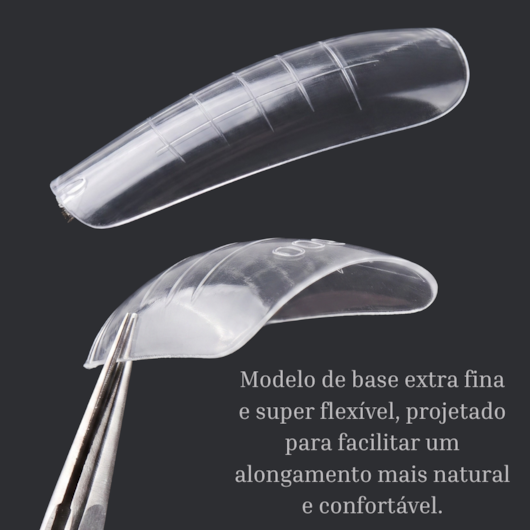 Molde F1 Bailarina Natural Extra Largo 000mm 58 Real Love para unhas