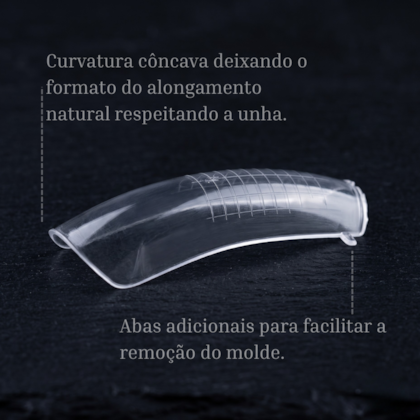 Molde F1 Côncavo D&Z Curvatura Natural - Caixa com 100 Unidades