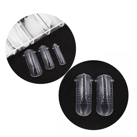 Molde F1 Côncavo Oval 12 tamanhos #2 para unhas