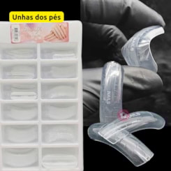 Molde F1 para unhas dos pés côncavo 100un Sioux Molde F1 para unhas dos pés côncavo 100un Sioux