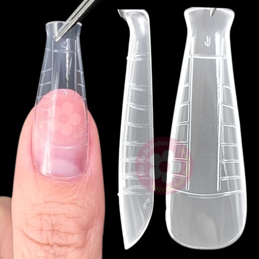 Molde F1 para unhas naturais 120un 19 para unhas