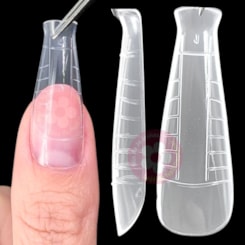 Molde F1 para unhas naturais 120un 19 Molde F1 para unhas naturais 120un 19