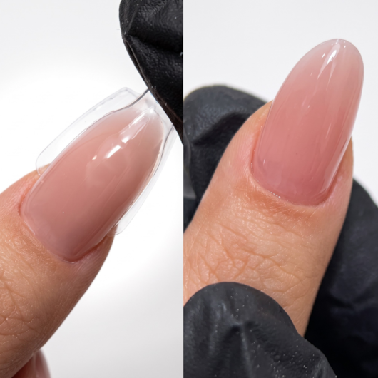 Molde F1 Sanduíche Almond Natural Transparente - 240 Peças para unhas