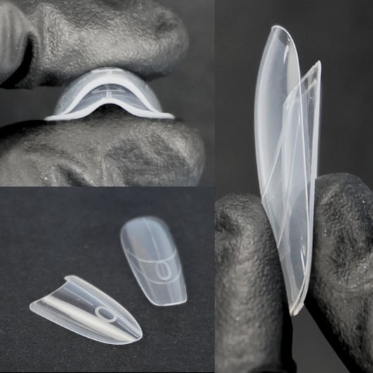 Molde F1 Sanduiche D&Z Almond 240un 15 tamanhos 136 para unhas