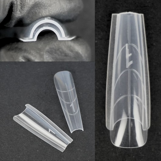 Molde F1 Sanduiche D&Z Quadrado 240un 15 tamanhos 135 para unhas