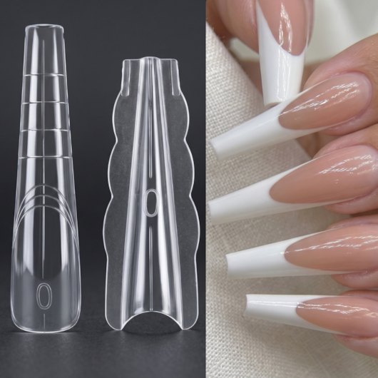 Molde F1 Sanduíche Extra Longo Bailarina Quadrada Real Love (70 Pares) para unhas