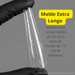 Molde F1 Sanduíche Extra Longo Bailarina Quadrada Real Love (70 Pares)