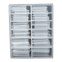 Molde Russo Curvatura C 120un Transparente Para Acrílico e Polygel