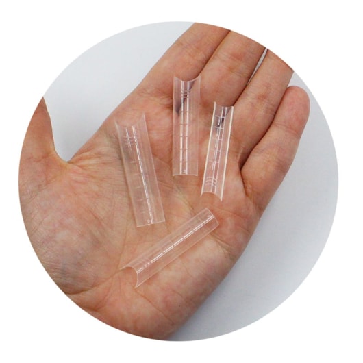 Molde Russo Curvatura C 120un Transparente Para Acrílico e Polygel para unhas
