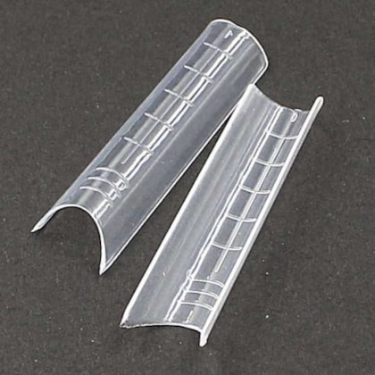 Molde Russo Curvatura C 120un Transparente Para Acrílico e Polygel