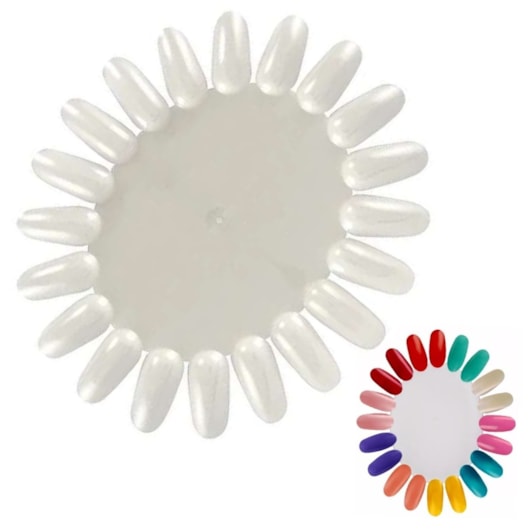 Mostruário de esmalte em gel e decoração para unhas