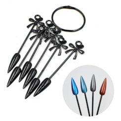 Mostruário de pó cromado (não precisa pintar o fundo de preto) Mostruário de pó cromado (não precisa pintar o fundo de preto)