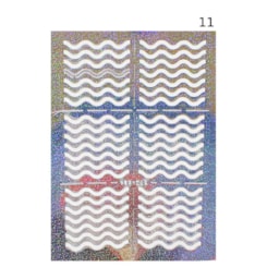 Nail Stencil Molde Vazado para Unhas Modelo: 11 Nail Stencil Molde Vazado para Unhas Modelo: 11