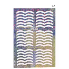 Nail Stencil Molde Vazado para Unhas Modelo: 12 Nail Stencil Molde Vazado para Unhas Modelo: 12