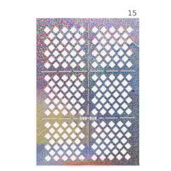 Nail Stencil Molde Vazado para Unhas Modelo: 15 Nail Stencil Molde Vazado para Unhas Modelo: 15