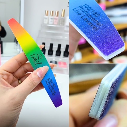 Nova Lixa Boomerang D&Z 100/180 Lavável para unhas