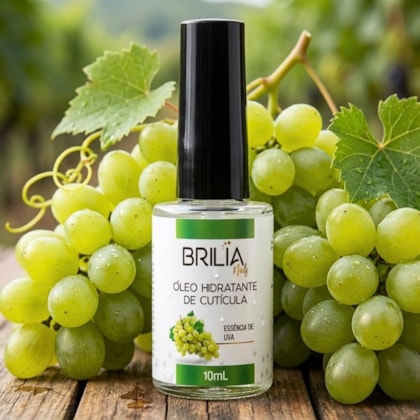 Óleo de Cutículas Uva Verde 10ml Brilia Nails