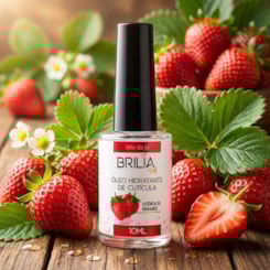 Óleo Hidratante de Cutículas Morango 10ml Brilia Nails Óleo Hidratante de Cutículas Morango 10ml Brilia Nails