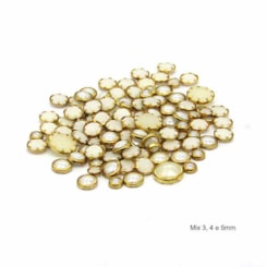 Olho de Gato 4mm 100 Peças - Olho de Gato 4mm 100 Peças -