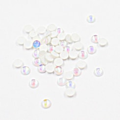 Olho De Peixe 4mm Branco Furta Cor 50 Peças Olho De Peixe 4mm Branco Furta Cor 50 Peças