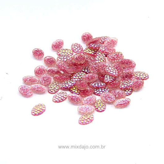 Oval Açucarada 4 x 6mm 100 Peças para unhas