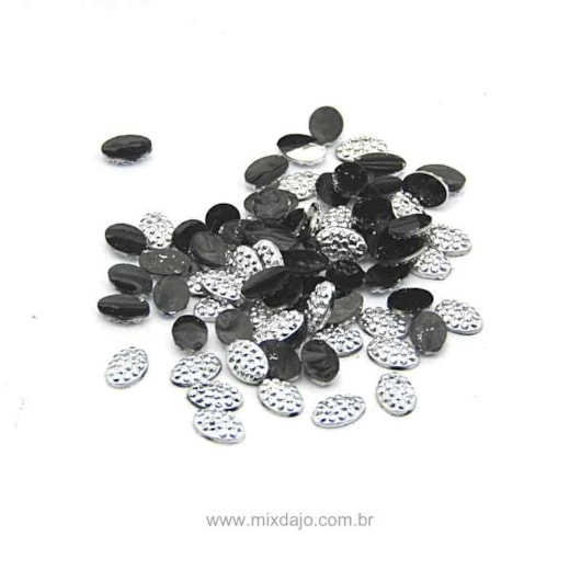 Oval Açucarada 4 x 6mm 100 Peças para unhas