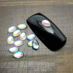 Oval da Lua 4 x 6mm 50 Peças Oval da Lua 4 x 6mm 50 Peças