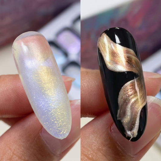 Paleta de Gel Paint Pérola Mágica Glitter Dafu 9 Cores 18g 9P2 para unhas