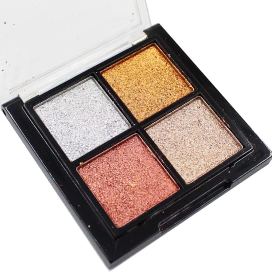 Paleta de Pó Metálico 4 Cores Helen Color c/ Anvisa para unhas