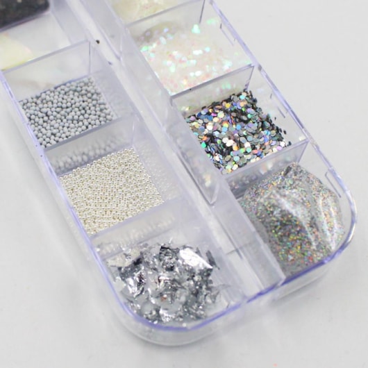 Paleta Luxo Degradê Cristal Ao Preto Mix Da Jo P07 para unhas