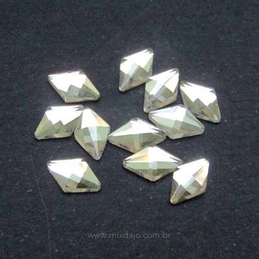 Pedras Centrais de Swarovski Modelo: Losango Rivoli 5x8mm;Cor: Cristal para unhas