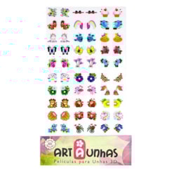 Película 3D Art a Unhas Numeração: 02 Película 3D Art a Unhas Numeração: 02