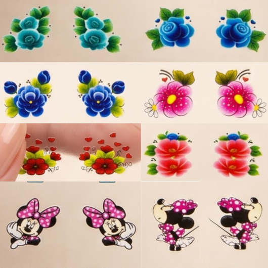 Película 3D Art a Unhas NUMERAÇÃO:06 para unhas