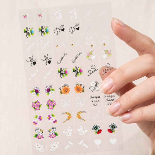 Película 3D Art a Unhas Numeração: 15 para unhas