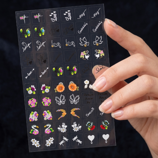 Película 3D Art a Unhas Numeração: 15 para unhas
