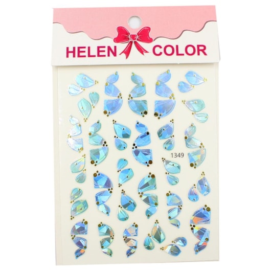Película Borboleta Helen Color Azul 1349 para unhas