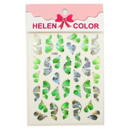Película Borboleta Helen Color Verde E Prata 1360
