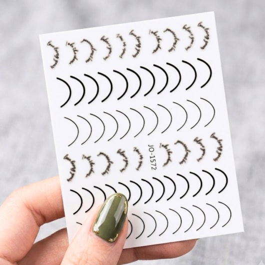 Película Borda de Cutícula e Francesinha Preto para unhas