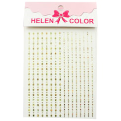 Película Dourada Holo Helen Color Modelo Dots Película Dourada Holo Helen Color Modelo Dots