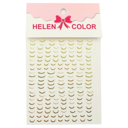 Película dourada para curva de almond e cantinhos Helen Color Toque dourado
