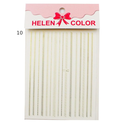Película Metalizada Dourada Helen Color para unhas