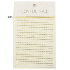 Película Metalizada Dourada - Linhas D04 Joyful Nail Película Metalizada Dourada - Linhas D04 Joyful Nail